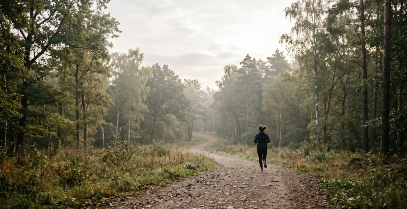 Personne débutant l'entraînement cardio dans une atmosphère calme et motivante