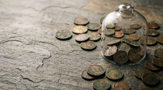 Représentation symbolique de la protection du patrimoine financier face à l'érosion monétaire